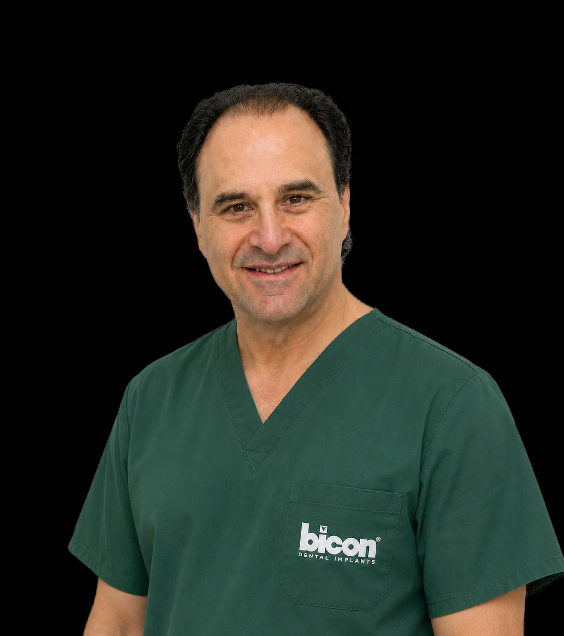 Guido_Benedetti Guido Benedetti, periodontist, faculty member in green scrubs
